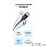 Дата кабель USB-C to USB-C 2.0m PD100W 5A braided L502 white Ugreen (35221)