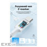 Дата кабель USB-C to USB-C 2.0m PD100W 5A braided L502 white Ugreen (35221)