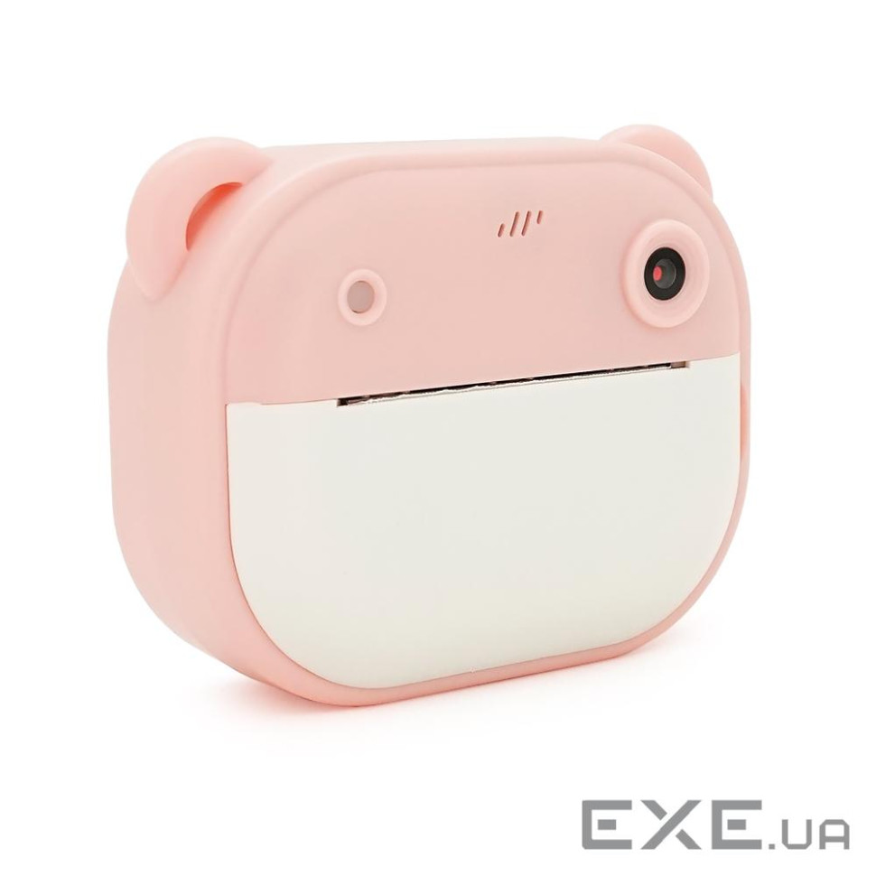 Дитячий фотоапарат Y600 з функцією миттєвого термодруку, 2 камери, екран IPS 2.4-дюйм (YT-Y600-Pink)