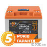 Акумулятор LP LiFePO4 12,8V - 50 Ah (640Wh) (BMS 40A/40А) пластик LCD Smart BT (24421)