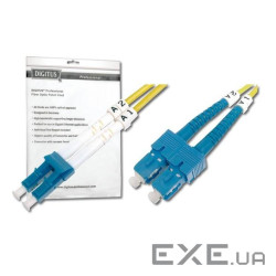 Оптичний патч-корд DIGITUS LC/ UPC-SC/ UPC, 9/ 125, OS2,duplex,10m (DK-2932-10)