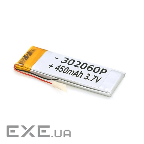 Літій-полімерний акумулятор 3*20*60mm (Li-ion 3.7В 450мА&middot,год) (302060) ) (302060)