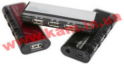 4-портовий USB 2.0 концентратор (UH-284 red)