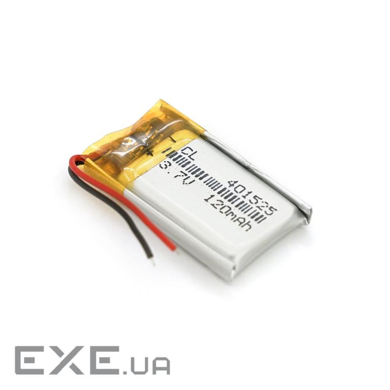 Літій-полімерний акумулятор 4*15*25mm (Li-ion 3.7В 120мА&middot,ч) (401525) ) (401525)