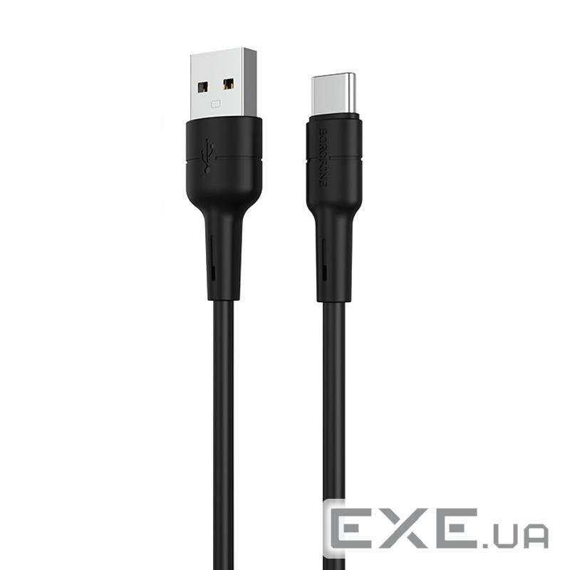 Кабель Borofone BX30, USB-Type-C, 2.4A, довжина 1м, Black, BOX (Borofone BX30 / TCB)