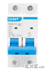 Автоматичний вимикач CHNT NXB-63 2P C40, 40A (NXB-63-2P-C40)