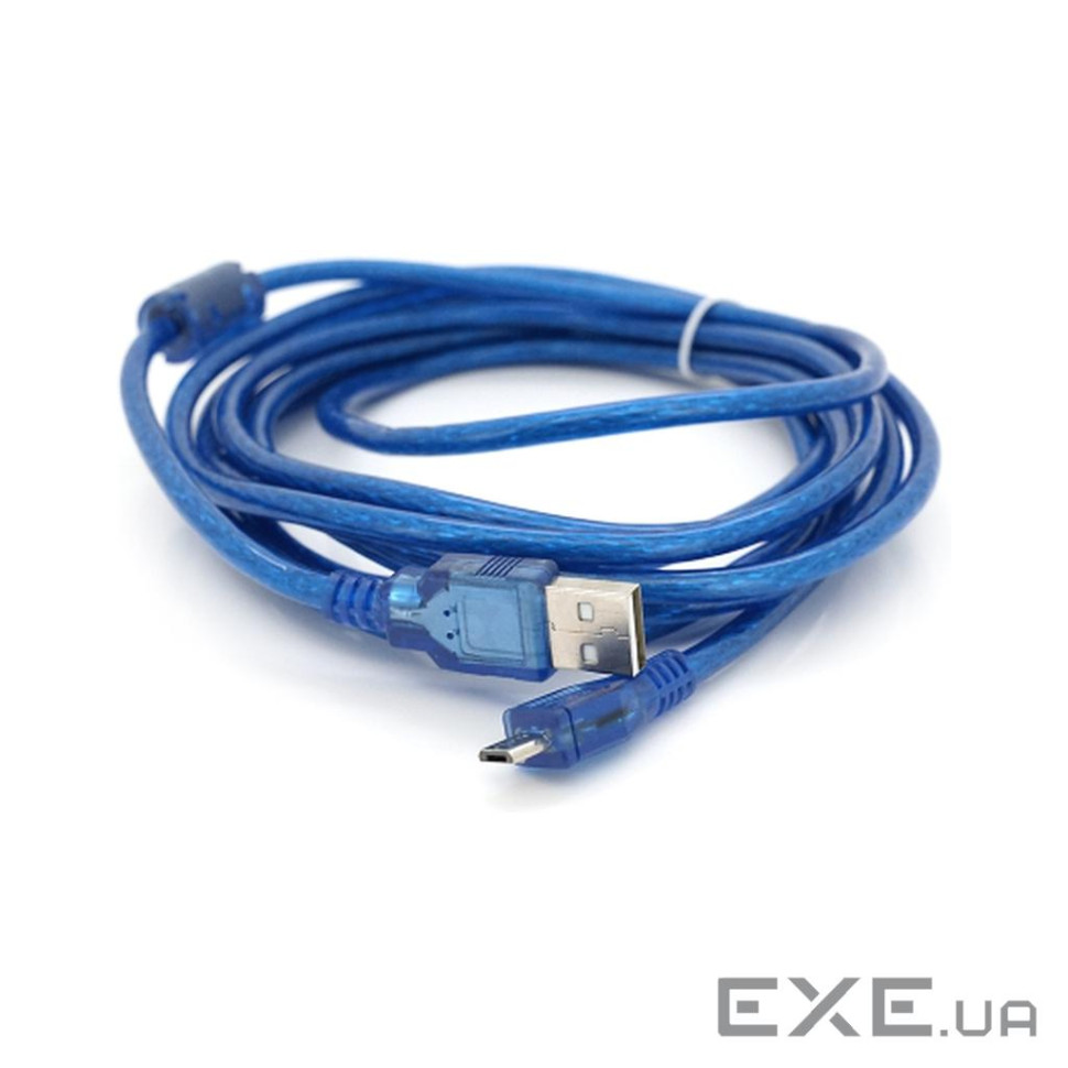 Дата кабель USB 2.0 AM to Micro 5P 3.0m blue Voltronic (YT-AM/Mc-3B/02140)
