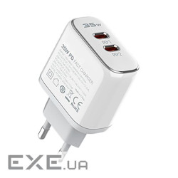Зарядка для телефону LogicPower 35W (Type-C+USB) QC+кабель (Type C to Lightning) 35WCH (30322)
