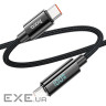 Кабель Type-C - Type-C, Hoco U125, Black, 1 м, 100 Вт