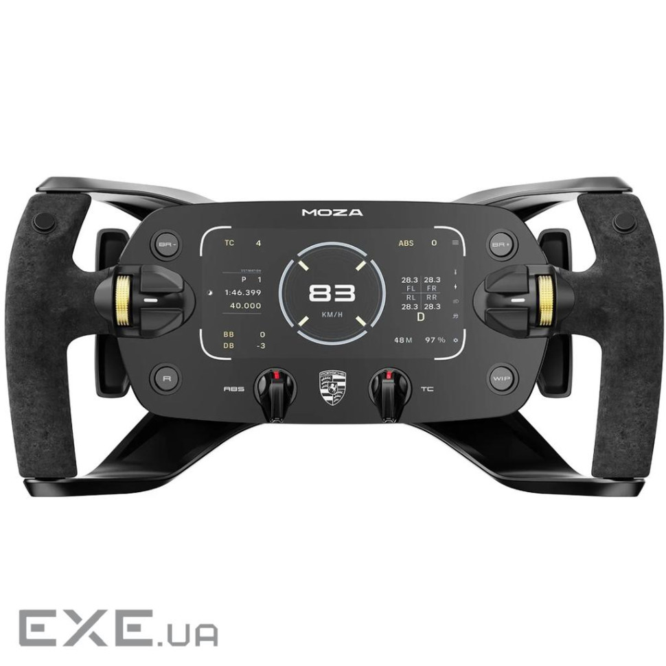 Кермо MOZA Racing Porsche Mission R, 32см, 12кн., дисплей 5,4" OLED RGB (RS097_Moza)