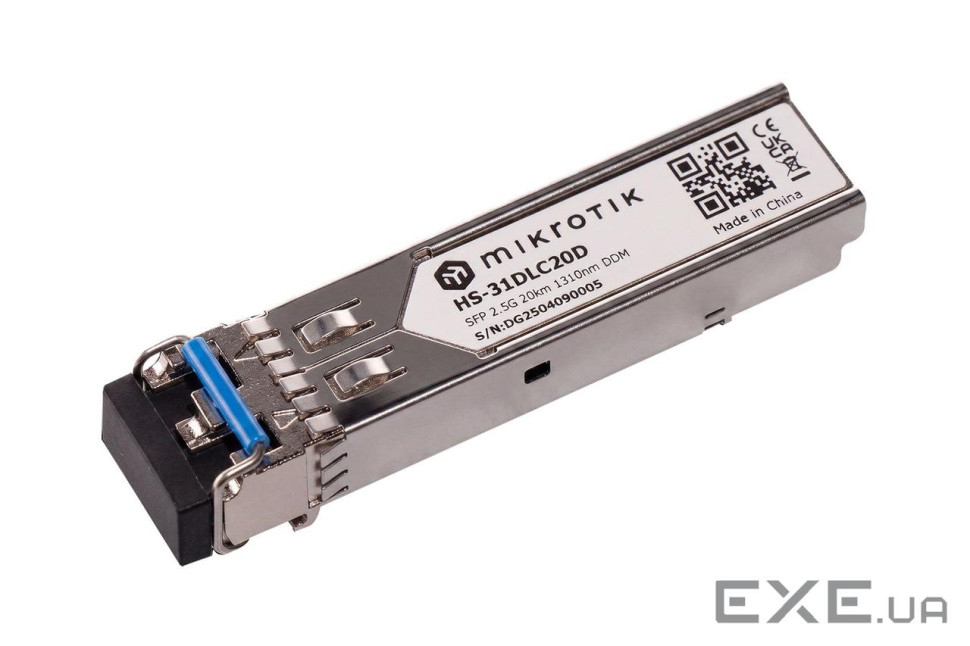 Модуль оптичний MikroTik HS-31DLC20D SFP module 1.25G/2.5G SM 20km 1310nm
