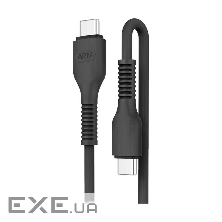 Дата кабель USB-C to USB-C 1.0m AR88 3A black Armorstandart (ARM65293)