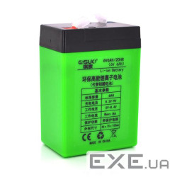 Акумуляторна батарея літієва QiSuo 6V 6A з елементами Li-ion 18650 (70X46X100) (QS-606) Li-ion 18650 (70X46X100) (QS-606
