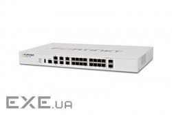Міжмережевій екран Fortinet FG-100E, 2GE x WAN, 1GE x DMZ, 1GE x Mgmt, 2GE x HA, 14GE (FG-100E-NFR)