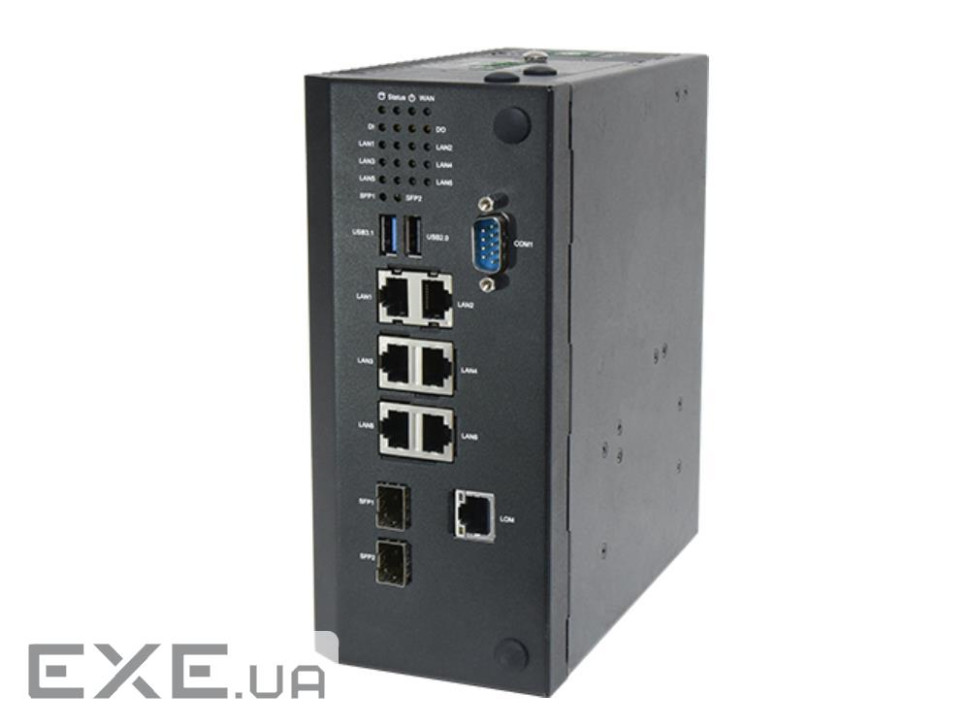 Мережевий шлюз Lanner ICS-P371F Intel Elkhart Lake X6425E with 1x DDR4 SO-DIMM 8GB, 6x 2.5GbE RJ45 w