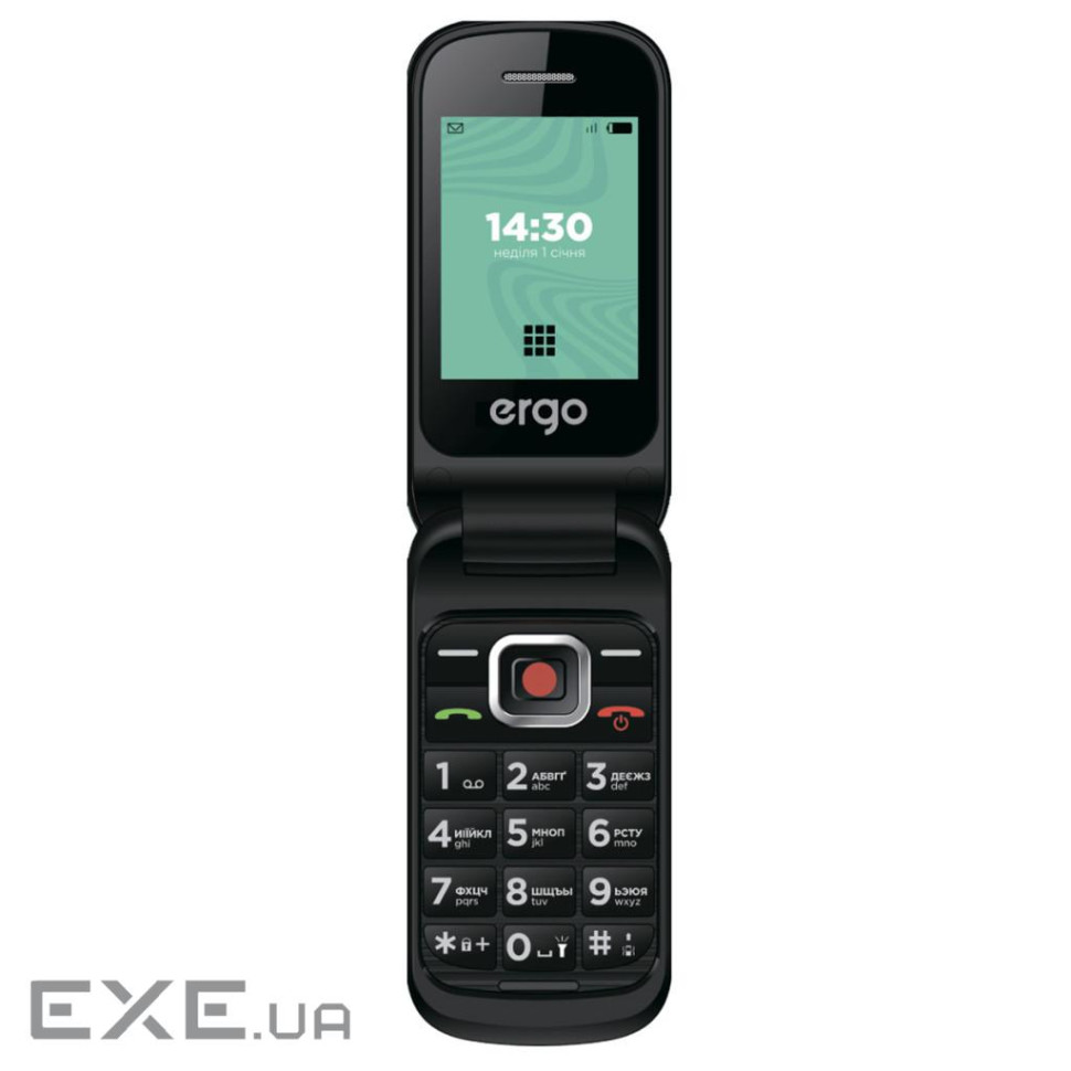 Мобільний телефон Ergo F241 Black (F241Black)
