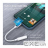 Перехідник Lightning to 3.5mm 0.1m 4pin MFI Choetech (AUX005)