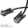 Кабель HOCO US11 VGA male to VGA male HD data cable(L=1M) Black (6942007628204)