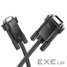 Кабель HOCO US11 VGA male to VGA male HD data cable(L=1M) Black (6942007628204)