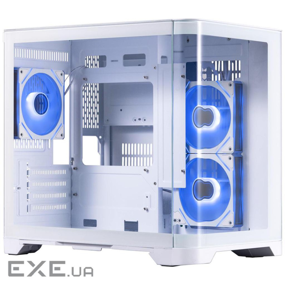 Корпус 1stPlayer UV5-WH-2FC7R-W-1FC7-W White без БП