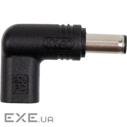 Адаптер PowerPlant USB Type-C на DC 6.0x3.7 мм (CC360598)