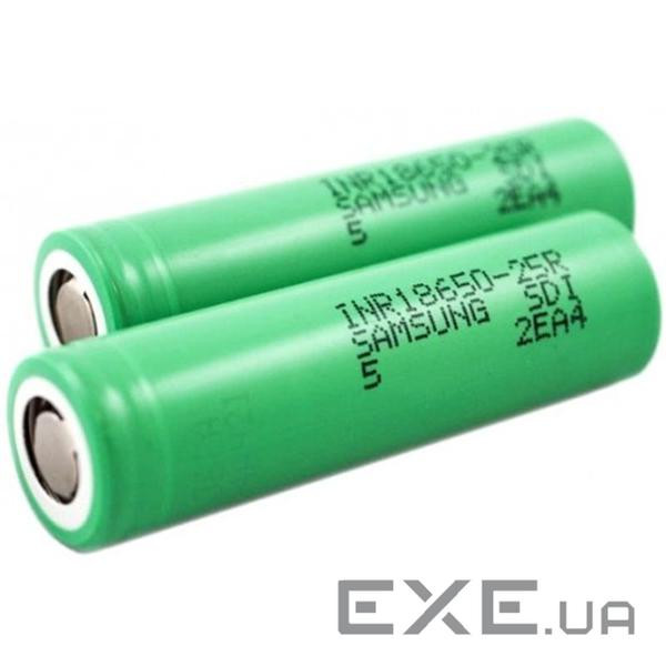 Акумулятор 18650 2500 mAh (20A) Samsung (INR18650-25R)