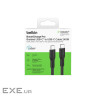 Дата кабель USB-C to USB-C 3.0m 240W black Belkin (CAB025HQ3MBK)