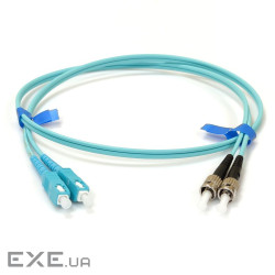 Патчкорд ST/UPC-SC/UPC MM (ОМ3) 3м Duplex Slim (UPC-3STSC(MM)D(ON)S)