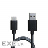 Зарядний пристрій Grand-X Quick Charge QС3.0 22.5W + cable USB to USB-C 1.0m black (CH-550TC)