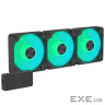 Вентилятор APNX FP1-120 ARGB Black - 3 Pack (APF3-PF11257.11), 120х120х30 мм, 4pin PWM + 3pin ARGB