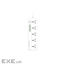 Мережевий фільтр живлення LDNIO SC5614 5роз. 3USB 2м