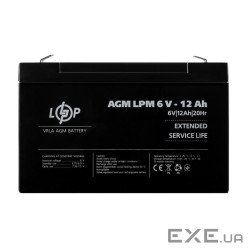 Акумуляторна батарея LOGICPOWER LPM 6 - 12 AH (6В, 12Ач) (4159)
