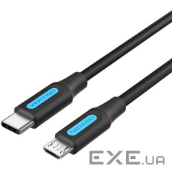 Кабель Vention USB Type-C - micro USB (M/M), 1.5 м , Black (COVBG)