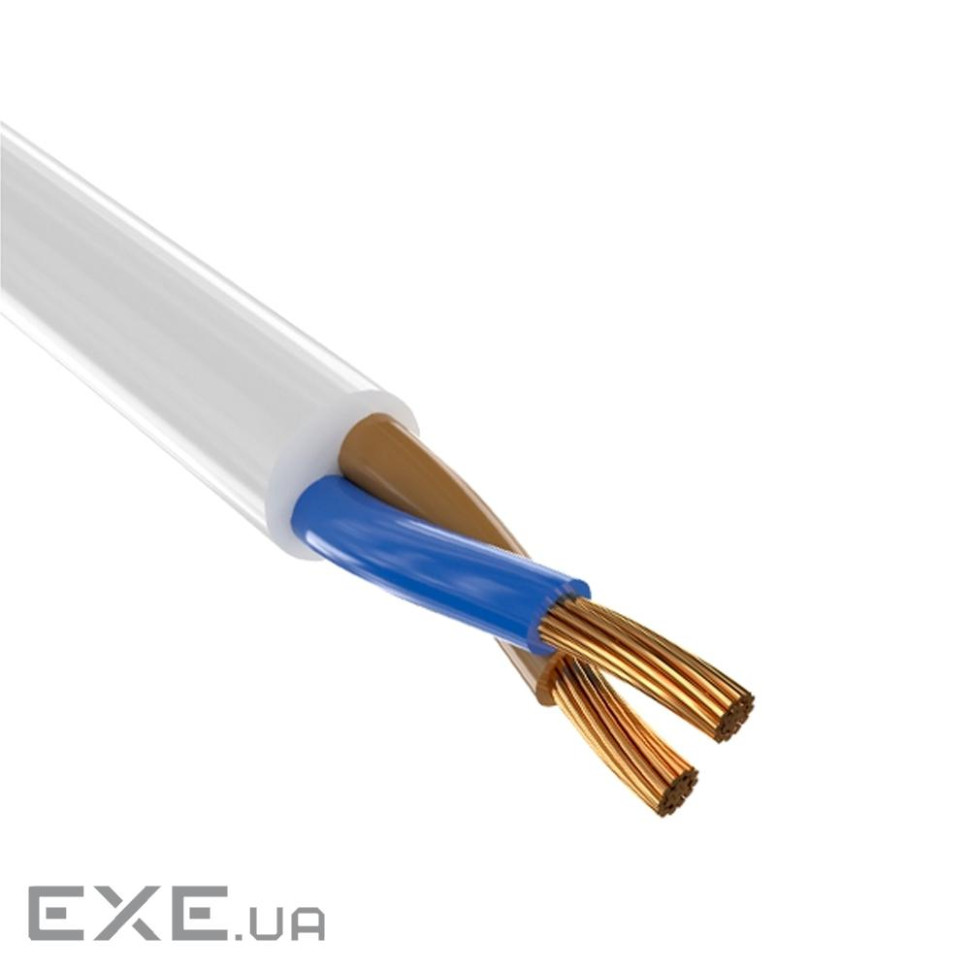 Кабель Одескабель H05VV-F 2*2,5 білий, ціна за метр (5528пвс) )