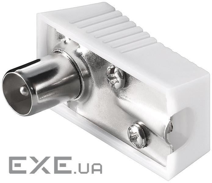 Штекер FreeEnd-RF:Coaxial,/M конектор Screw Fixing 90ёLong,білий (75.01.1504-1) (75.01.1504-1)