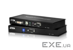 DVI KVM подовжувач, USB, до 60 м . Cat 5e (CE600-A7-G)