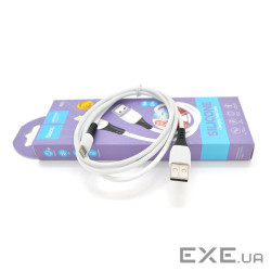 Кабель Hoco X82 silicone, iPhone-USB, 2.4A, White, довжина 1м, BOX (Hoco X82W-iP)