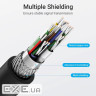 Кабель мультимедійний HDMI M to HDMI M 1.5m 4K60Hz 90 corner black Vention (AAQBG)