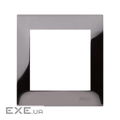 Рамка розетки Premium 1x, металлическая темная сталь (DR1/67)