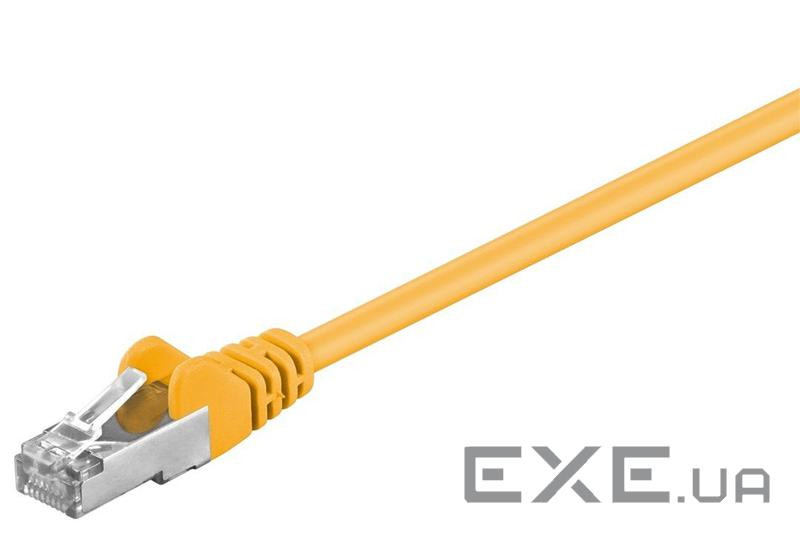 Патч-корд екранований RJ45 SFTP5e 0.5m, patch AWG26 D=5.5mm 2xS Protect, жовтий (75.06.8064-10)