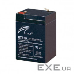 Акумуляторна батарея RITAR RT645 (6В, 4.5Ач)