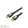 Кабель HDMI M - M, 1.5 м, V2.0, 4K 60Гц, PVC type, чорний, Vention (ALIBG)