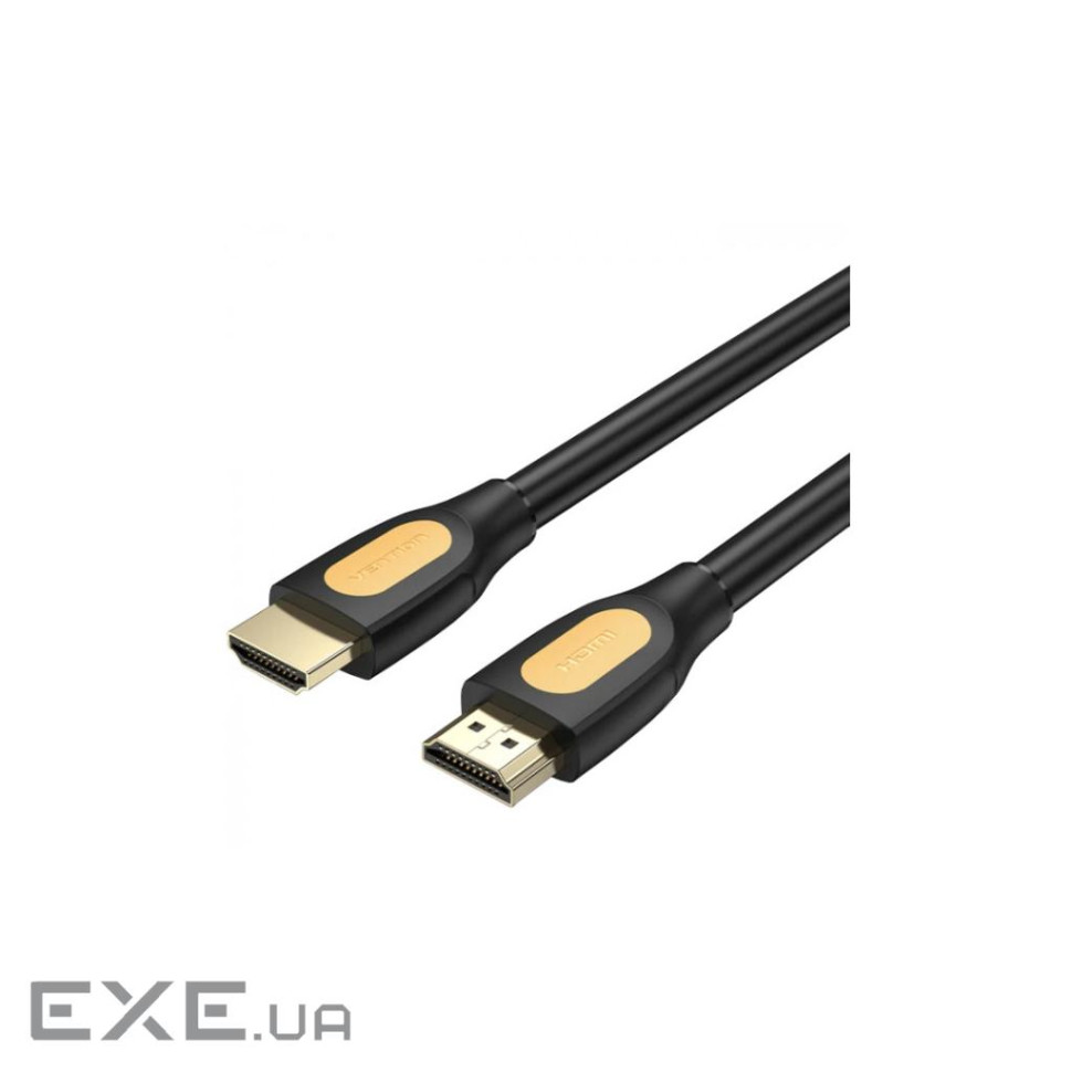 Кабель HDMI M - M, 1.5 м, V2.0, 4K 60Гц, PVC type, чорний, Vention (ALIBG)