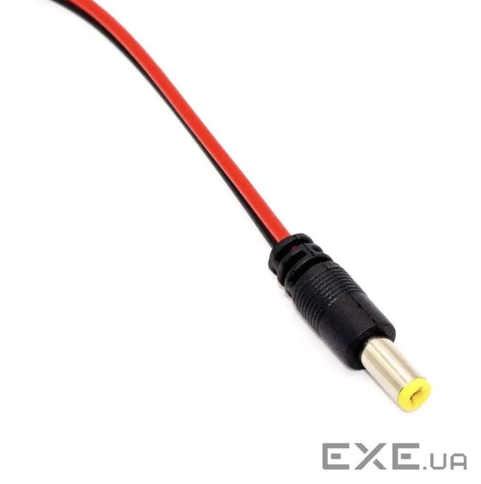 Роз"єм Jack DC-конектор,/M 5.5x2.1mm L=0.25m Cu,чорний (62.09.8469-1) (62.09.8469-1)