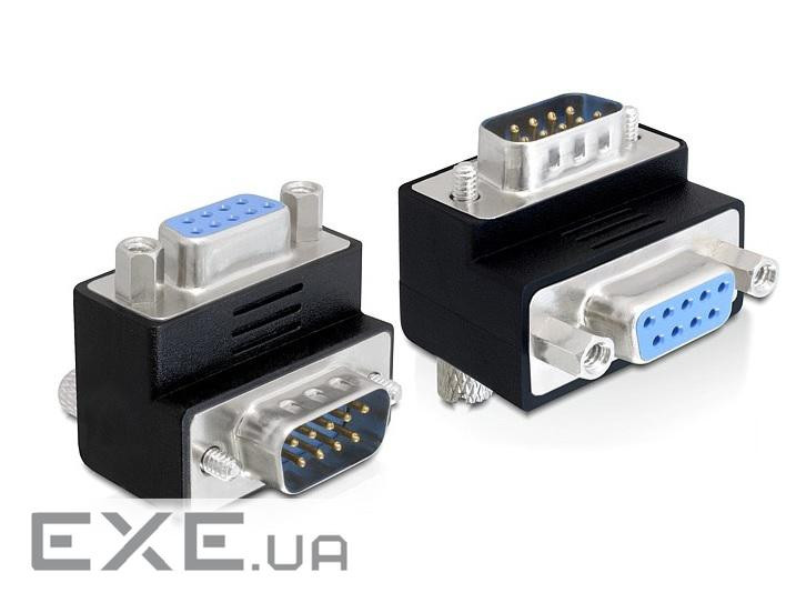 Перехідник обладнання COM(DB9) M/F,90вниз Screw,чорний (70.06.5265-1)