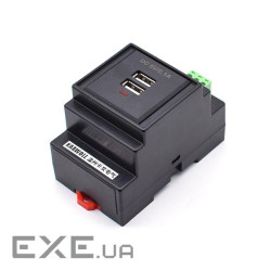 USB-роз&apos,єм на DIN-рейку, DC5V / 2.1A, 1P, IP22 (AC30-USB) , DC5V / 2.1A, 1P, IP22 (AC30-USB)