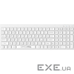 Клавіатура OfficePro SK985W Wireless/Bluetooth White