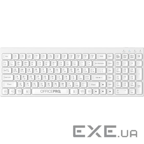 Клавіатура OfficePro SK985W Wireless/Bluetooth White