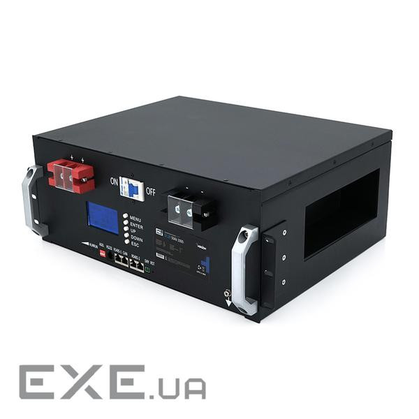 Літій-залізо-фосфатний акумулятор Merlion LiFePO4 51.2V 50AH для Solar (440х350х180) (LFP51.2-50US) 180) (LFP51.2-50US)