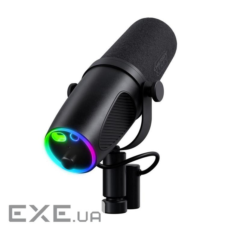 Мікрофон геймінговий CHERRY XTRFY NGALE X, Cardioid, USB-A, 2м, RGB, чорний (CX-NGALE-X-RGB-BLACK) (CX-NGALE-X-RGB-BLACK